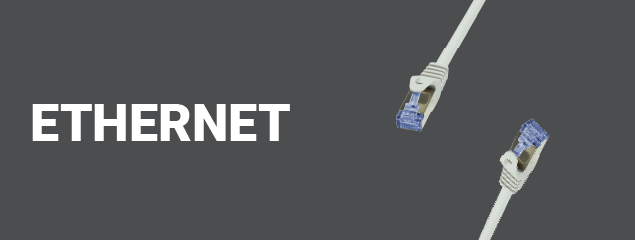 Info banner over Ethernet kabels